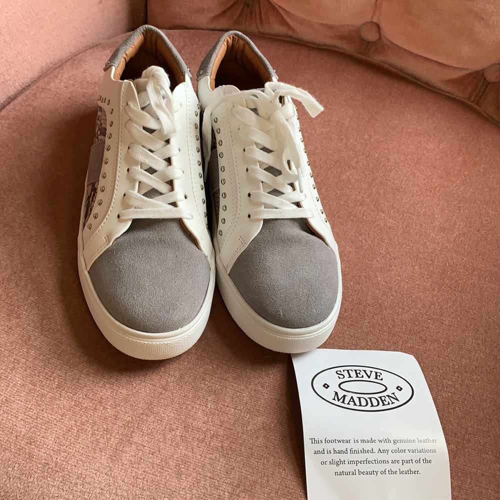 Steve Madden snakeskin sneakers with studs - Picture 5 of 16